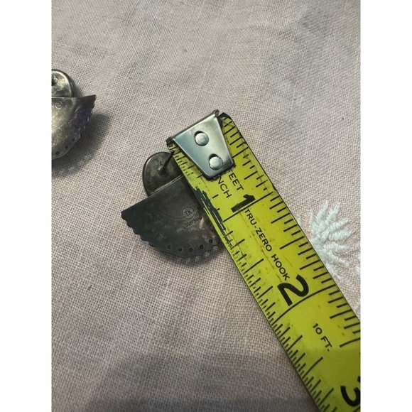 TK Sterling Silver Southwest Earrings Signed Vintage 7.01g - Picture 7 of 8